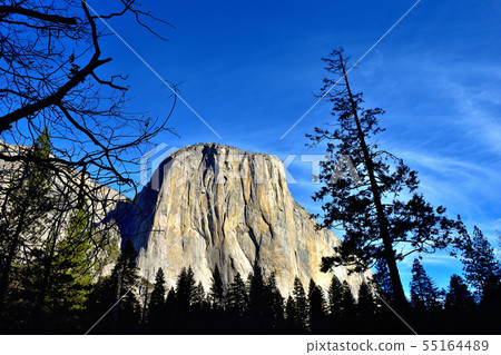世界上最大的巨石El Capitan作為花崗岩 55164489