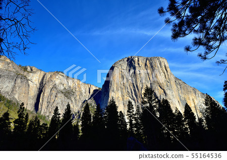 The world's largest monolith El Capitan as granite 55164536