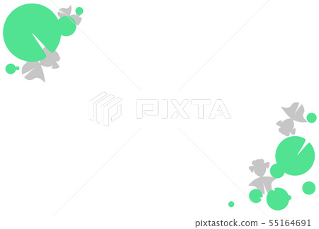 Goldfish frame 2 (horizontal direction / gray) 55164691