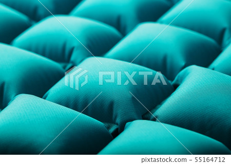 Texture of a blue inflatable tourist rug, Texture of a blue inflatable tourist rug, 55164712