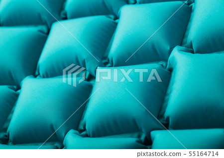 Texture of a blue inflatable tourist rug, Texture of a blue inflatable tourist rug, 55164714