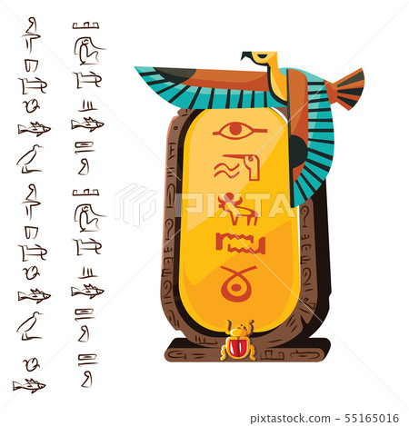 Stone board, clay tablet and Egyptian hieroglyphs Stone board, clay tablet and Egyptian hieroglyphs 55165016
