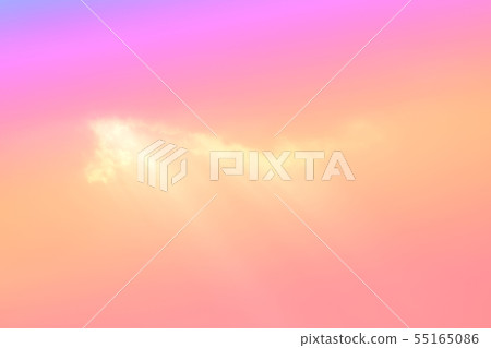 Sun and cloud background with a pastel colored 55165086