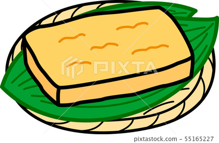 Deep-fried deep-fried tofu with Japanese food single sheet leaves colander 55165227