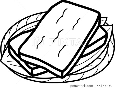 Deep Fried Deep Fried Tofu With Japanese Food Stock Illustration 55165230 Pixta