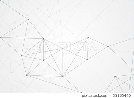 Abstract connecting dots and lines with geometric - Stock Illustration ...