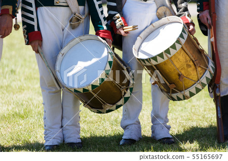 Uniform of soldiers during the Russian-French war Uniform of soldiers during the Russian-French war 55165697