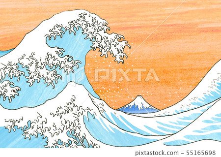 Hokusai Kanagawa Off-shore version 1 55165698