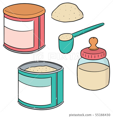 vector set of milk powder - Stock Illustration [55166430] - PIXTA