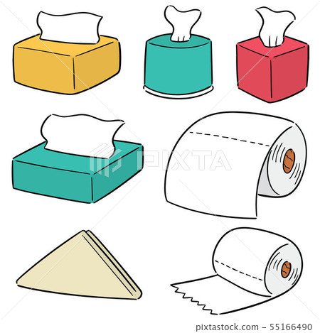 vector set of tissue papers 55166490