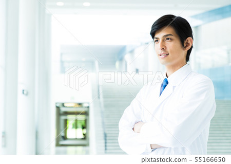 企業男性醫生醫生白色外套醫院科學科學 企業男性醫生醫生白色外套醫院科學科學 55166650