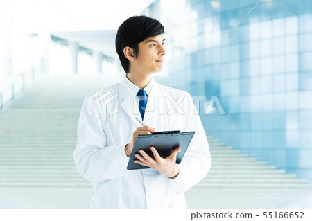 企業男性醫生醫生白色外套醫院科學科學 企業男性醫生醫生白色外套醫院科學科學 55166652