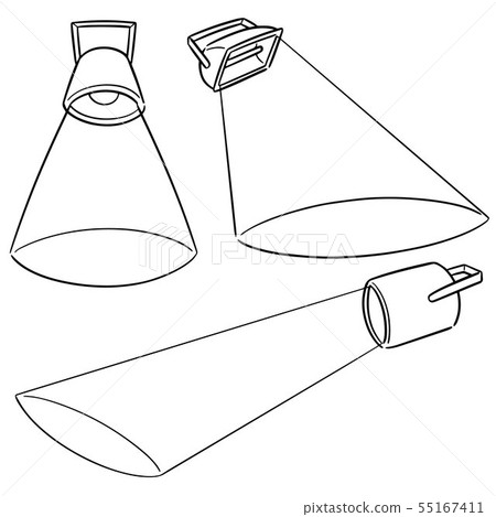vector set of spotlight vector set of spotlight 55167411
