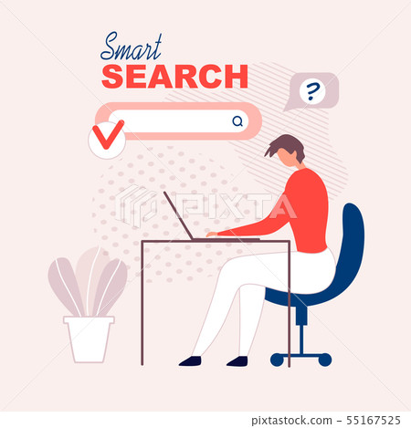 Flat Advertisement for NFC Technology Smart Search Flat Advertisement for NFC Technology Smart Search 55167525