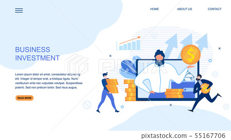 Landing Page Offers Profitable Business Investment 55167706