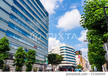 Tachikawa Station North Exit Kashiwabashi intersection scenery 55168493