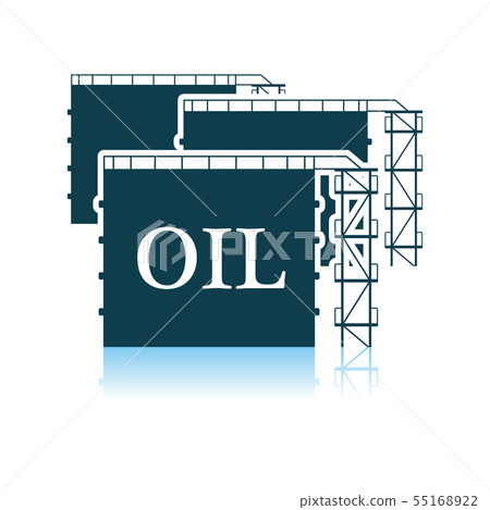 Oil Tank Storage Icon 55168922