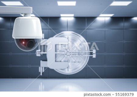 security camera in safe deposit boxes room 55169379