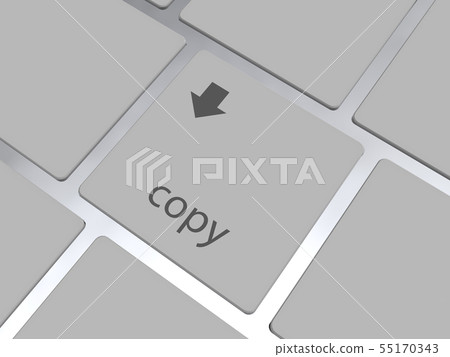 CG 3D illustration 3D design material personal computer net keyboard copy illegal 55170343