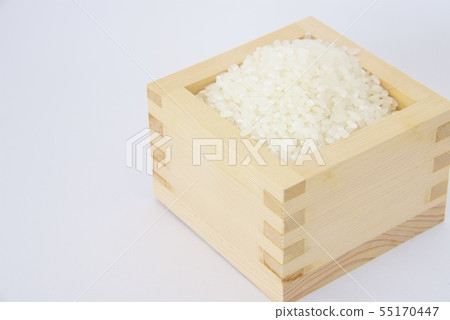 Image of white rice in a pot 55170447