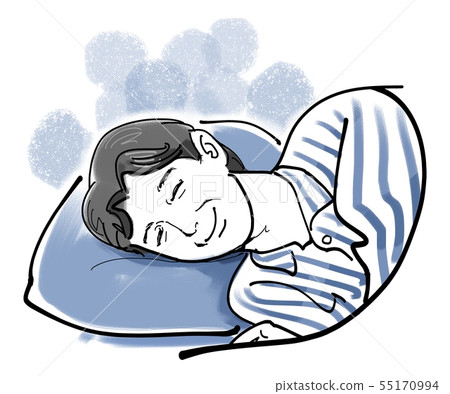 Sleeping men - Stock Illustration [55170994] - PIXTA