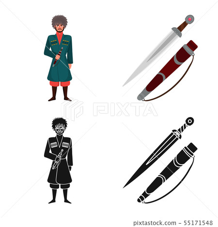 Isolated object of culture and sightseeing icon. Collection of culture and originality vector icon Isolated object of culture and sightseeing icon. Collection of culture and originality vector icon 55171548