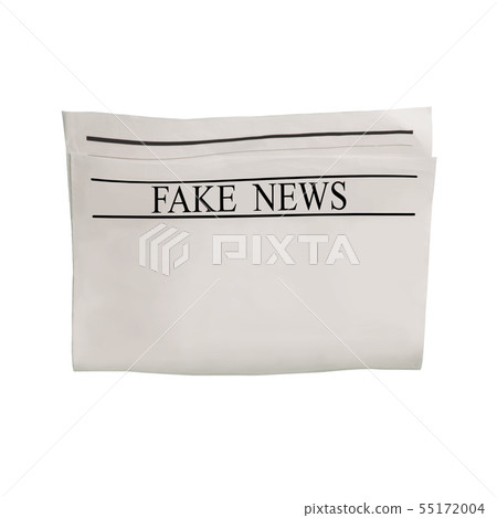 Mockup of Fake News newspaper blank with textured 55172004