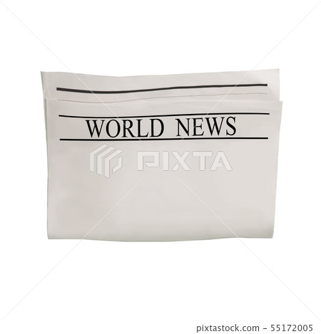 Mockup of World News newspaper blank with 55172005