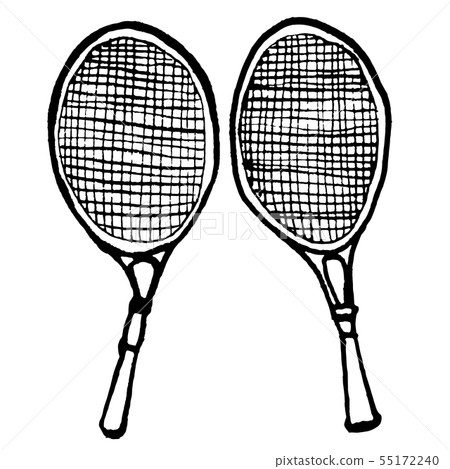 Tennis racket handwritten illustration Tennis racket handwritten illustration 55172240