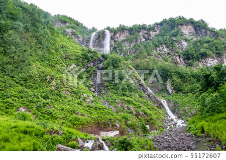 Green mountains with the highest waterfall Green mountains with the highest waterfall 55172607