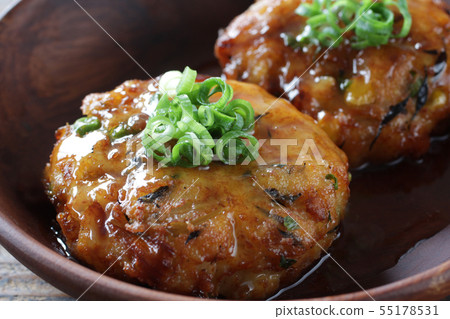 健康和健康的豆腐漢堡包 55178531