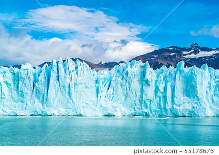 Blue Ice of Perito Moreno Glacier 55178676