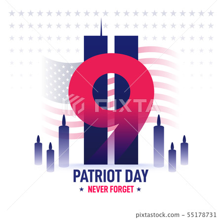 Patriot Day banner. Vector illustration 55178731