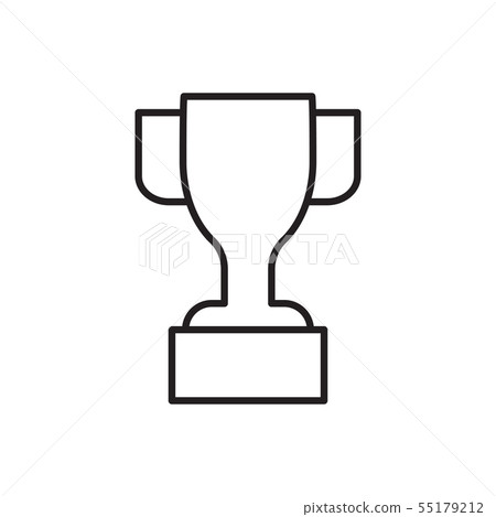 Award line icon of cup. Celebration championship Award line icon of cup. Celebration championship 55179212