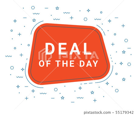 Deal Of The Day Speech Bubble Banner Sign, Design Template. Business Label Promo Offer. Deal Of The Day Speech Bubble Banner Sign, Design Template. Business Label Promo Offer. 55179342