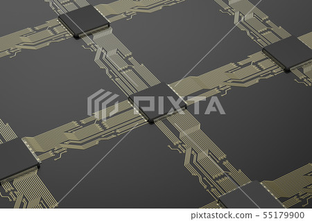 cpu chips on black circuit board cpu chips on black circuit board 55179900