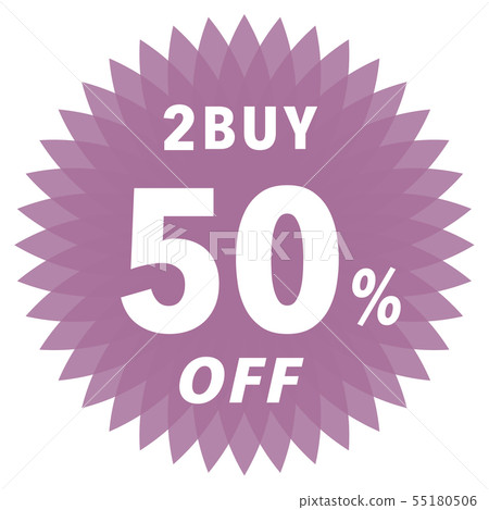 2BUY 50% OFF label 55180506