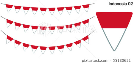 garrand of indonesia flag vector data bunting stock illustration 55180631 pixta https www pixtastock com illustration 55180631