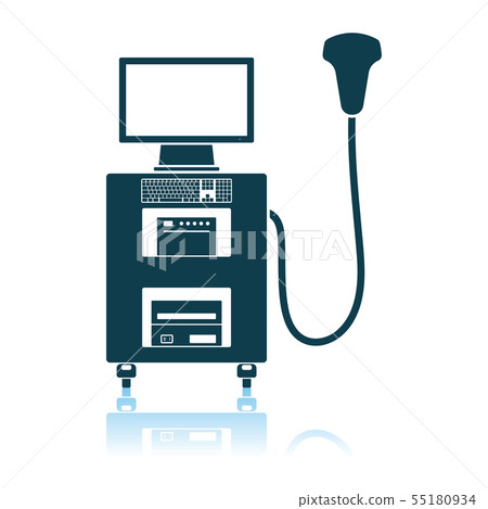 Ultrasound Diagnostic Machine Icon - Stock Illustration [55180934] - PIXTA
