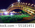 Lighted up bridge and iris 55181451