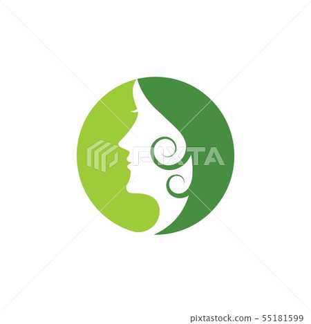 Woman face silhouette Woman face silhouette 55181599