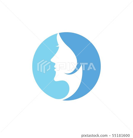 Woman face silhouette 55181600