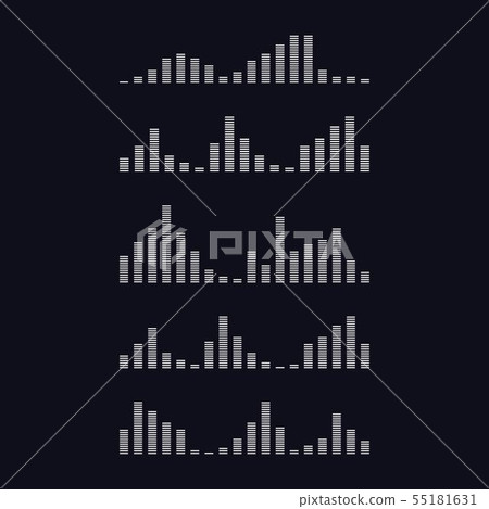 Sound waves vector illustration 55181631