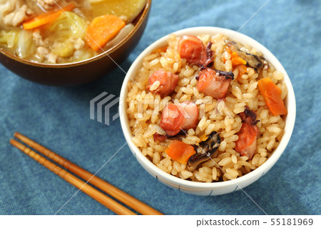 Cooked rice Takomeshi 55181969