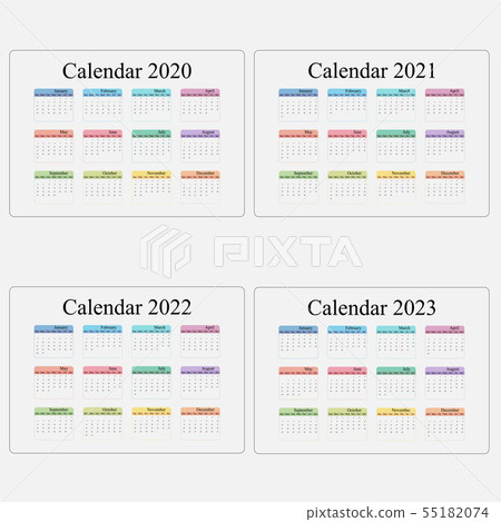 Calendar 2020, 2021,2022 and 2023 Calendar 55182074