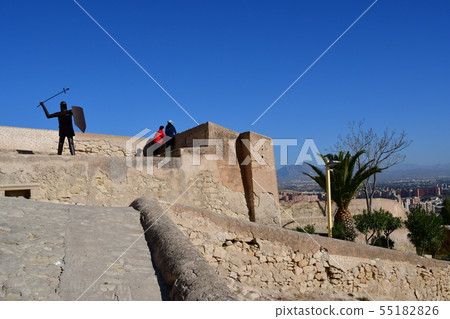 Spain, Alicante, Santa Barbara Castle, soldier objects 55182826