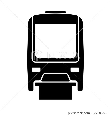Monorail Icon Front View Monorail Icon Front View 55183886