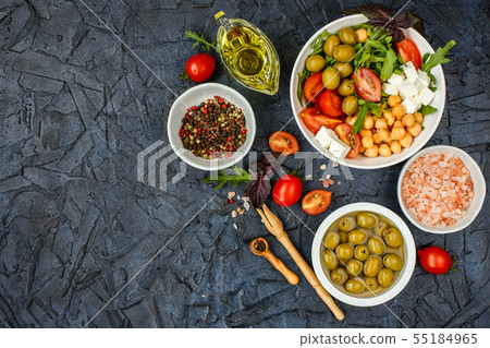 Spring vegetable salad 55184965