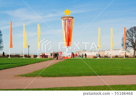 Saint-peterburg of Russia may 07, 2011: Decoration 55186468