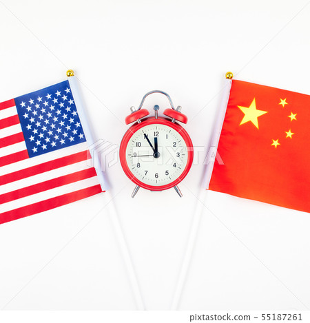 Concept of trade war between USA and China Concept of trade war between USA and China 55187261